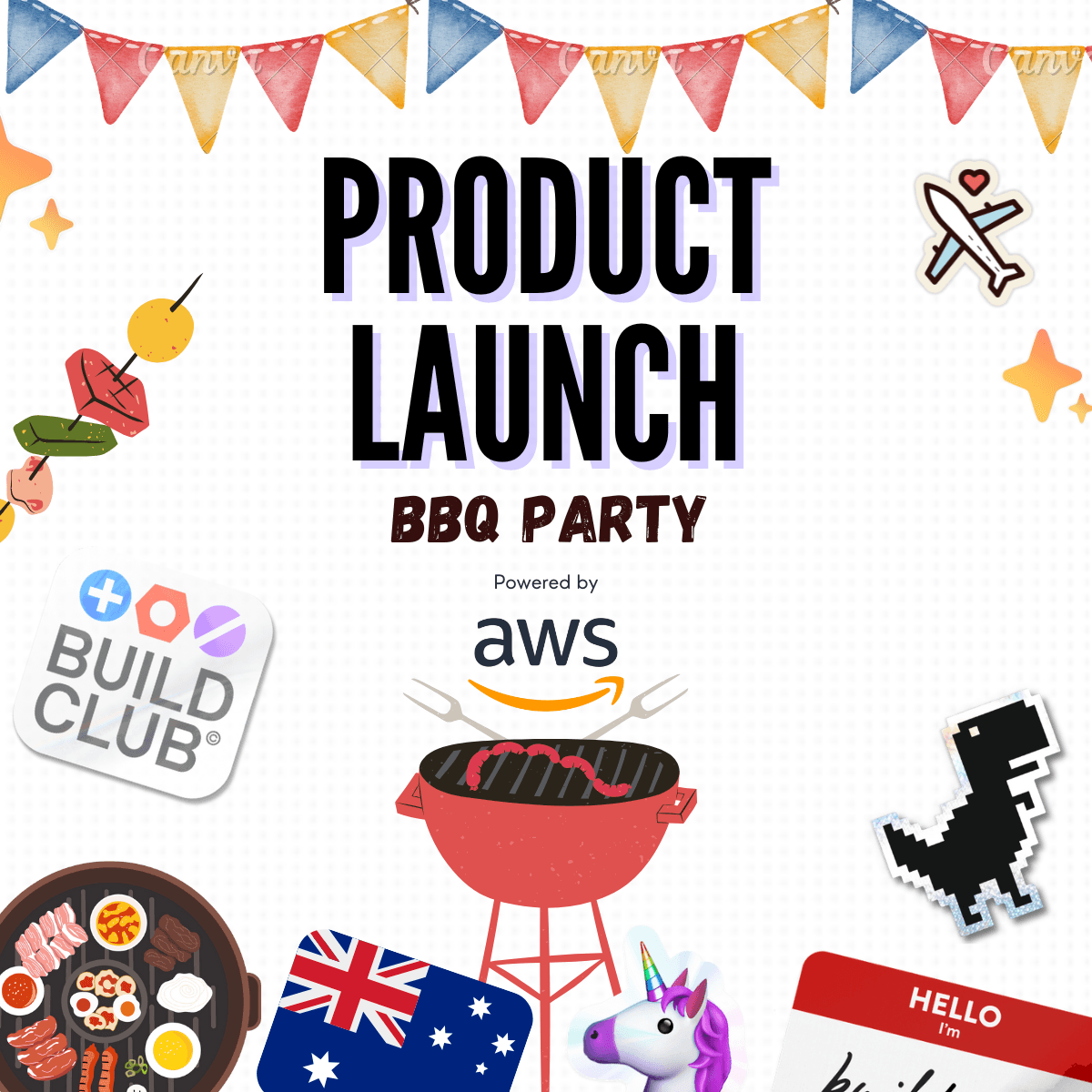 Build Club Product Launch Party + BBQ  with AWS 🎉